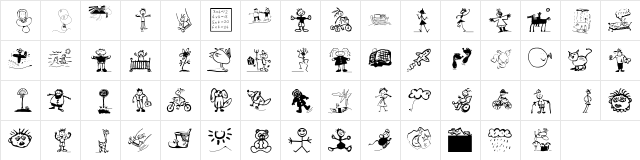 ForKids Regular  glyph index