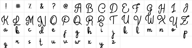 Crunchy Pasta Regular  glyph index