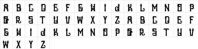 H74 The Nomad Black Black  glyph index