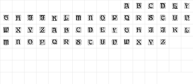 TutelageCapsSSK Regular  glyph index