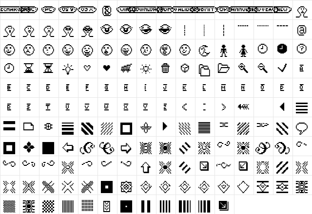Mister Pixel 16 pt - ToolsOne Regular  glyph index