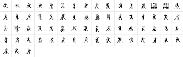 Tangomaniacs LT Regular  glyph index