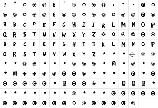 Hellmoney Regular  glyph index