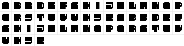 Fleshy Pad Regular  glyph index