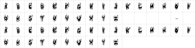 Bacteria Regular  glyph index