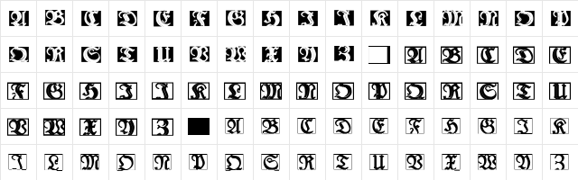 LuFraktorsoBroad Regular  glyph index