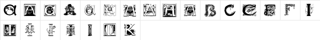BattenA-K Regular  glyph index