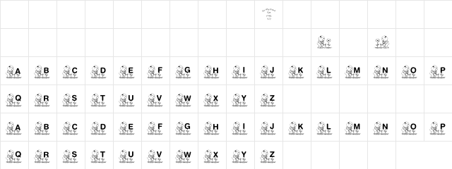 Sprinkle Regular  glyph index