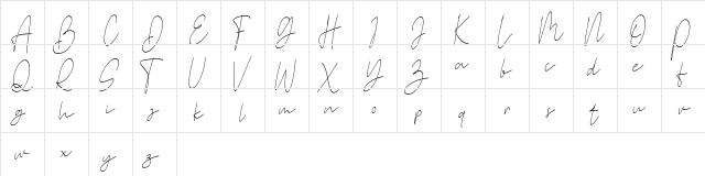 Stone Garden FREE Regular  glyph index