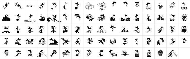 TypologicalAccidents Regular  glyph index