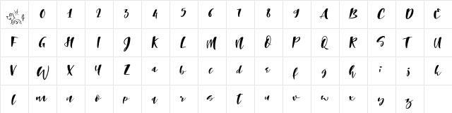 The Laughing Wolf. Regular  glyph index