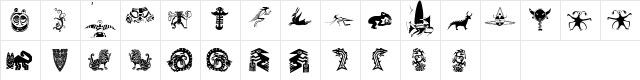 fts Regular  glyph index