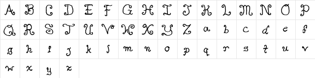 Single Gyrl Regular  glyph index