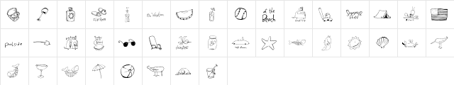 2Peas DW Summer Fun Regular  glyph index