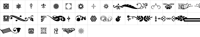 DesignerPlus Regular  glyph index