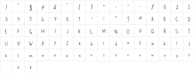 Sour Cream And Onion Regular  glyph index