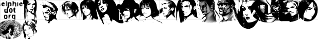 SO Final Fantasy VIII Regular  glyph index