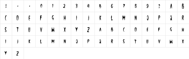 brush art design  glyph index