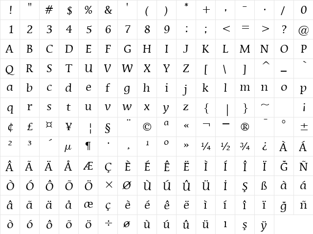 00479 Regular  glyph index