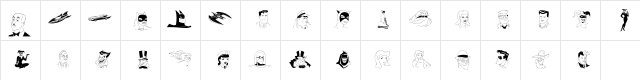 BatMan Regular  glyph index