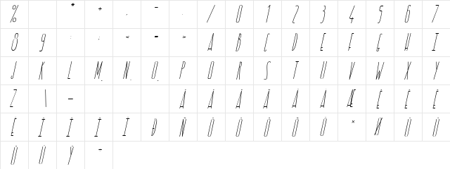 LOVE BRINGS FREEDOM Regular  glyph index