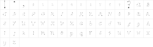 Snowflakes Snowflakes  glyph index