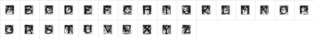 DixonsVixens Regular  glyph index