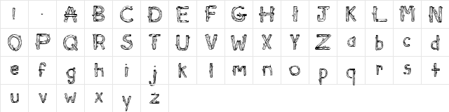 SketchLogs Regular  glyph index