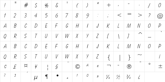 Balloon Lt TL Light  glyph index