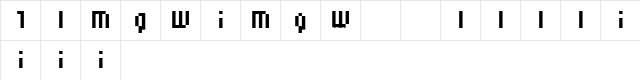 vtks blocketo Regular  glyph index