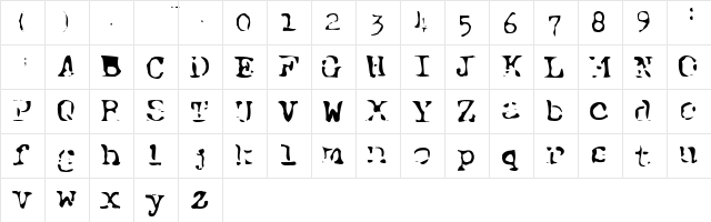 McCoy  Page 13 Regular  glyph index
