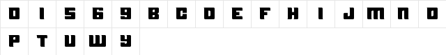 WWU HOCKEY Regular  glyph index