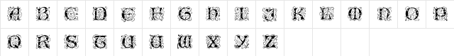 EileenCaps Regular  glyph index