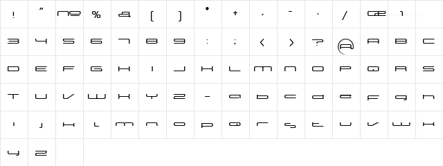Neutronica Geometric  glyph index