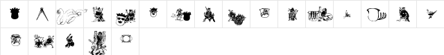 Carta Marina Crests Crests  glyph index