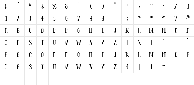 CK Argyle Regular  glyph index