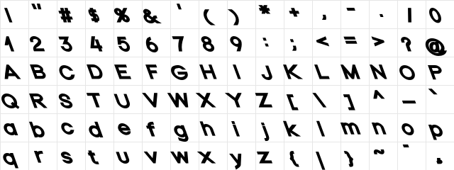Nordica Plus NordicaClassicBkExtOpObl  glyph index