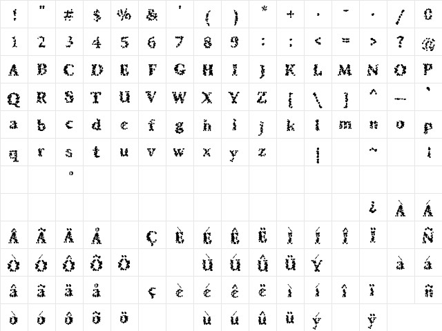 SibleyPotato Mashed  glyph index