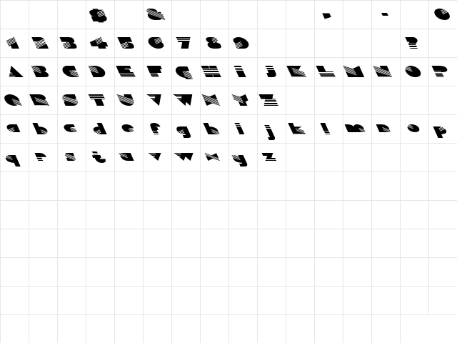 Sinaloa Wd Extreme Lefties Regular  glyph index