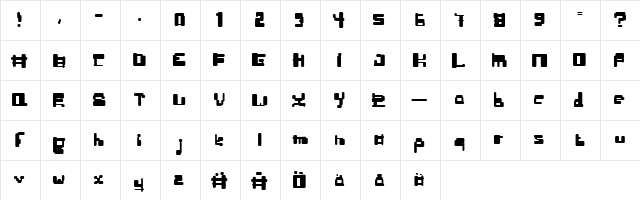Stj䲴 Regular  glyph index