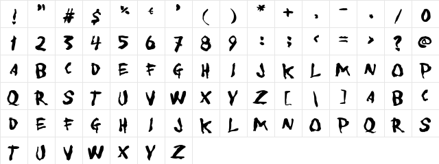 To forgive Regular  glyph index