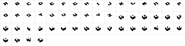 Hexagon Regular  glyph index