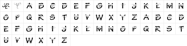 New Regular  glyph index