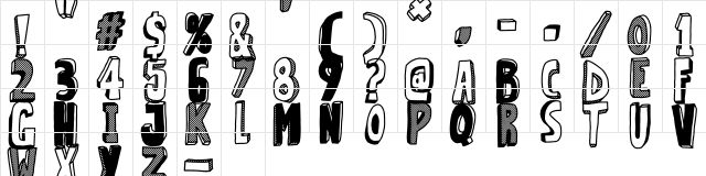 Strange Magic Regular  glyph index