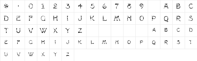 Multiform Regular  glyph index