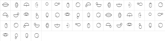 Jedi Symbol Regular  glyph index