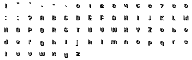 Penny Regular  glyph index
