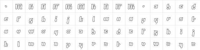 Molotov Regular  glyph index