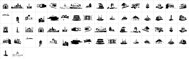 InternationalSigns Regular  glyph index