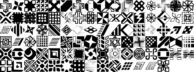 CarrDings Regular  glyph index